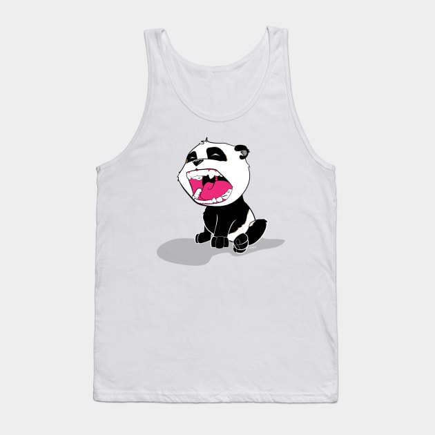 Screaming Panda Cub Tank Top by SEspider